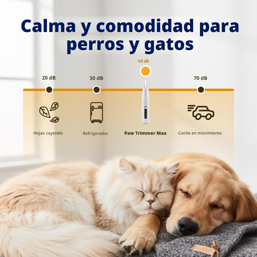 Recortadora LED Silenciosa para Mascotas